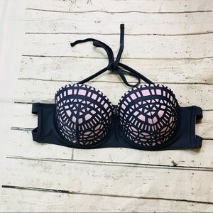 Geometric Print Bikini Top